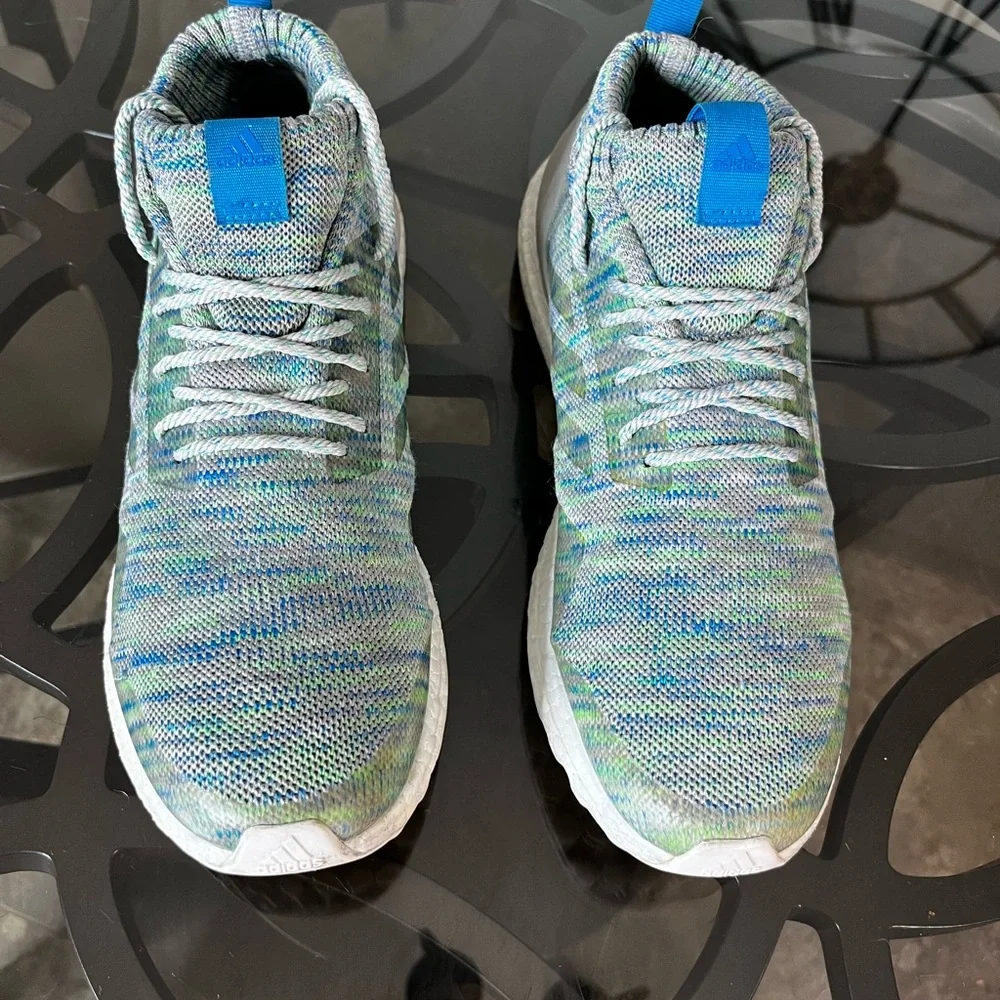 Adidas Ultra Boost Mid Grey Two Green Blue 2018 G26844 Men's Size 10.5